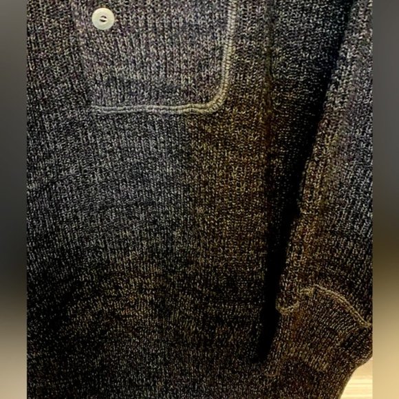 Men Vintage sweater Marithe Francois Girbaud S  Grey oversized ribbed cotton - Picture 6 of 10